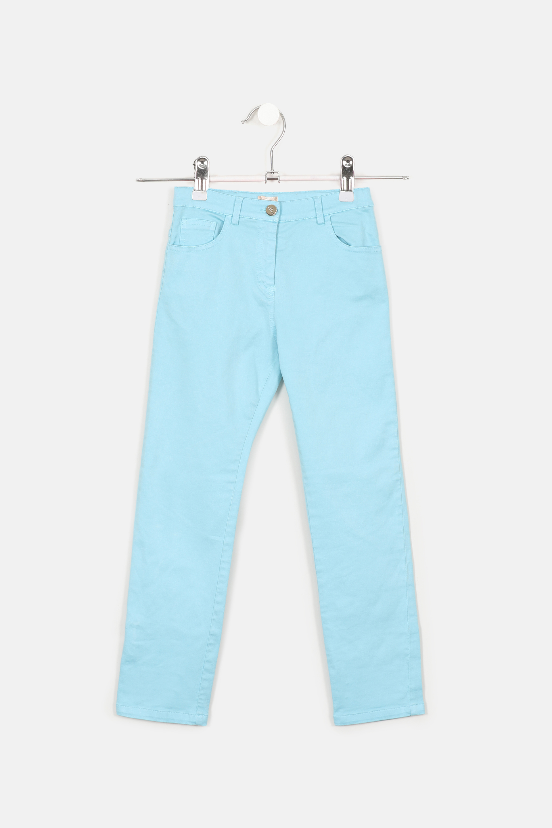 Elisabetta Franchi Turchese Slim Fit Trousers
