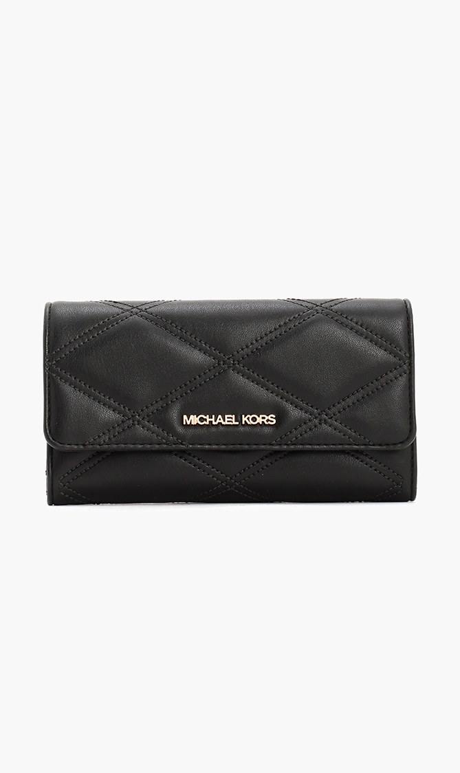 Michael Kors Jet Set Travel Quilted Long Wallet