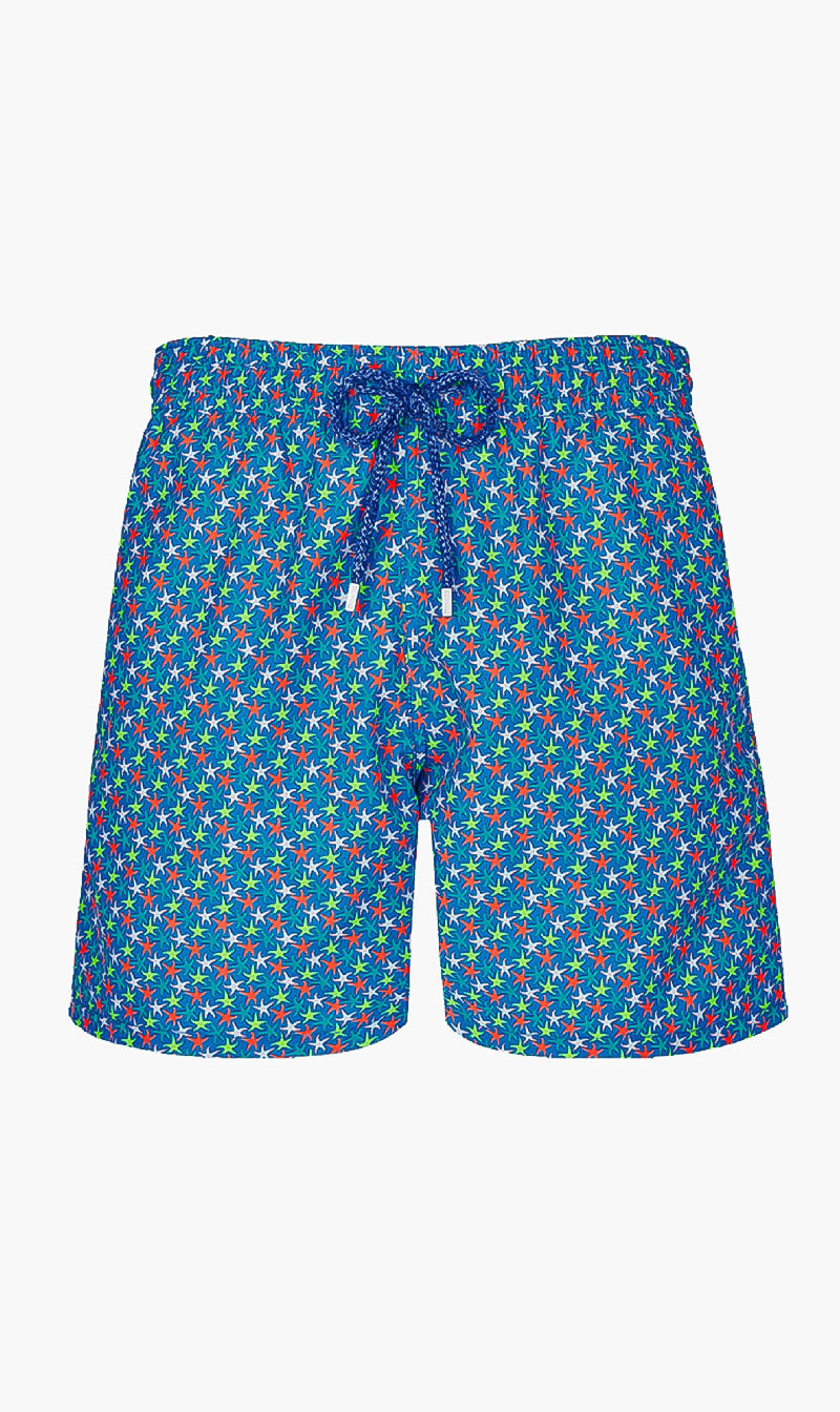 Starfish Printed Shorts, Blue