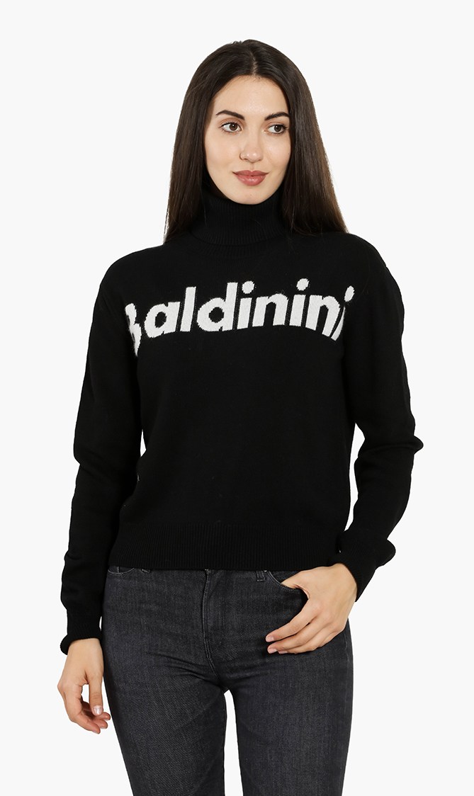 Turtleneck Sweater, Black