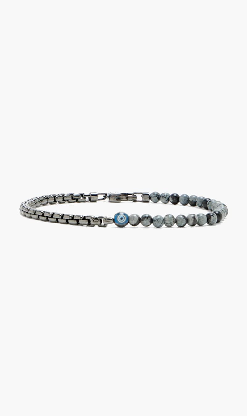 Tateossian Black Sennit Box Evil Eye Bracelet ( Size) for Men
Tateossian Black Sennit Box Evil Eye Bracelet ( Size) for Men