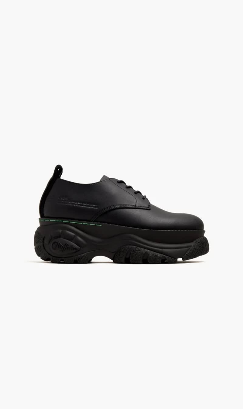 Viron Black X Buffalo Shift Laceup Shoes for Women | The Deal Outlet