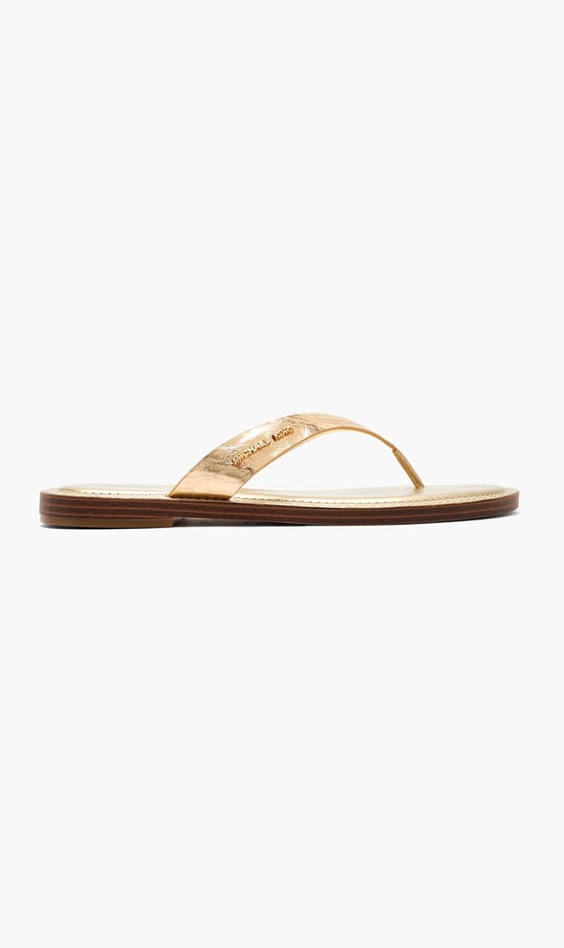 Michael Kors Gold Koko Flip Flop for Women
Michael Kors Gold Koko Flip Flop for Women