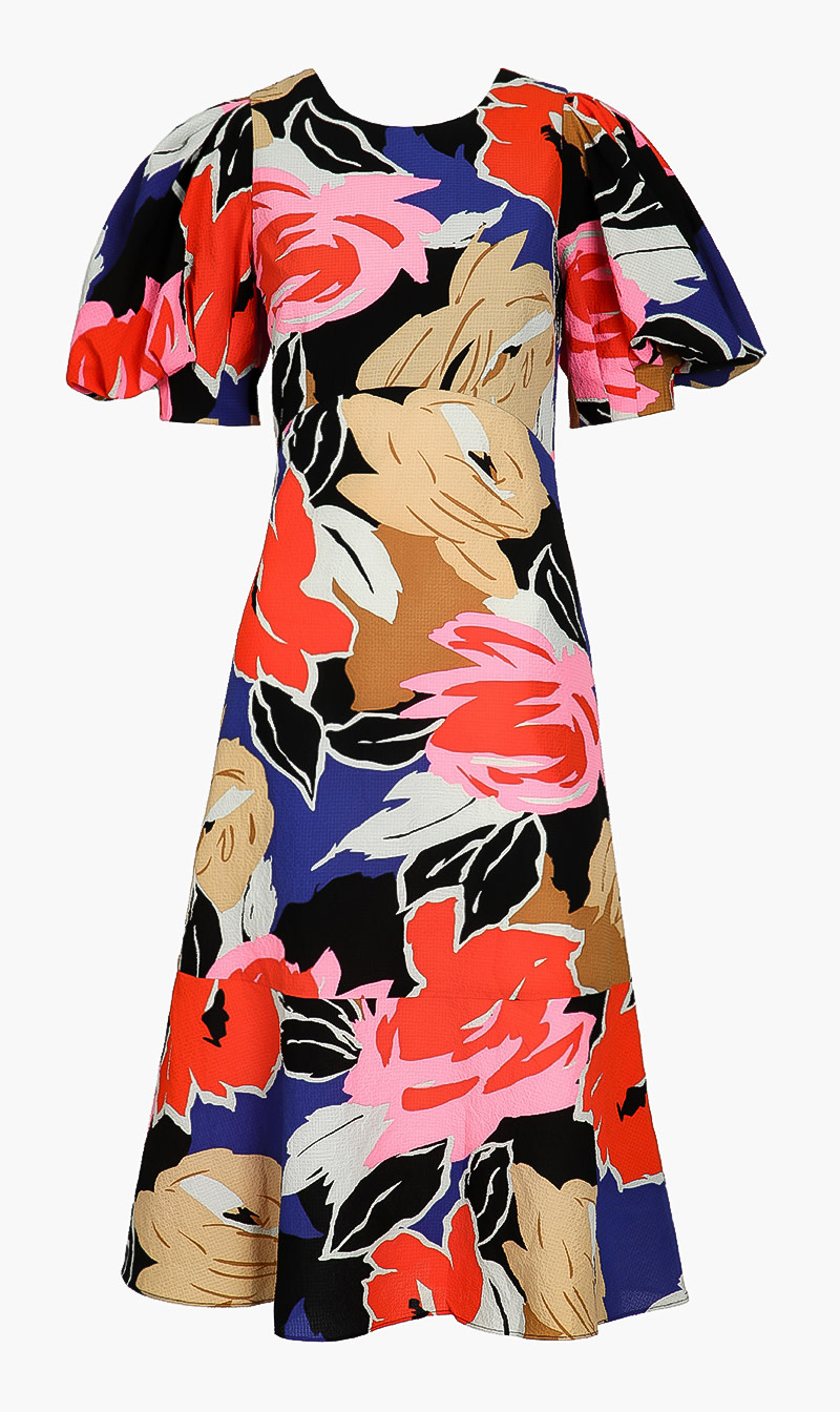 Floral Print Midi Dress
