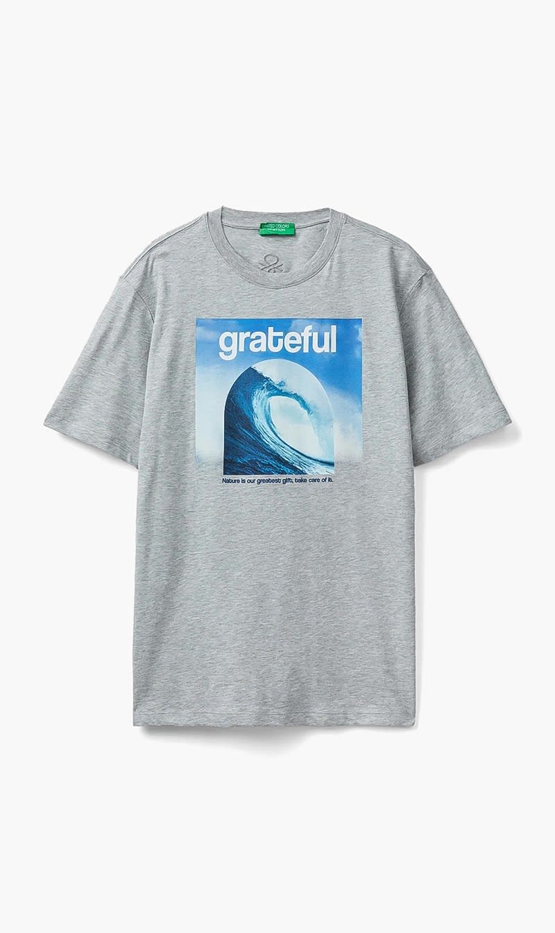United Colors Of Benetton Grey Pure Organic Cotton T-shirt for Men
United Colors Of Benetton Grey Pure Organic Cotton T-shirt for Men