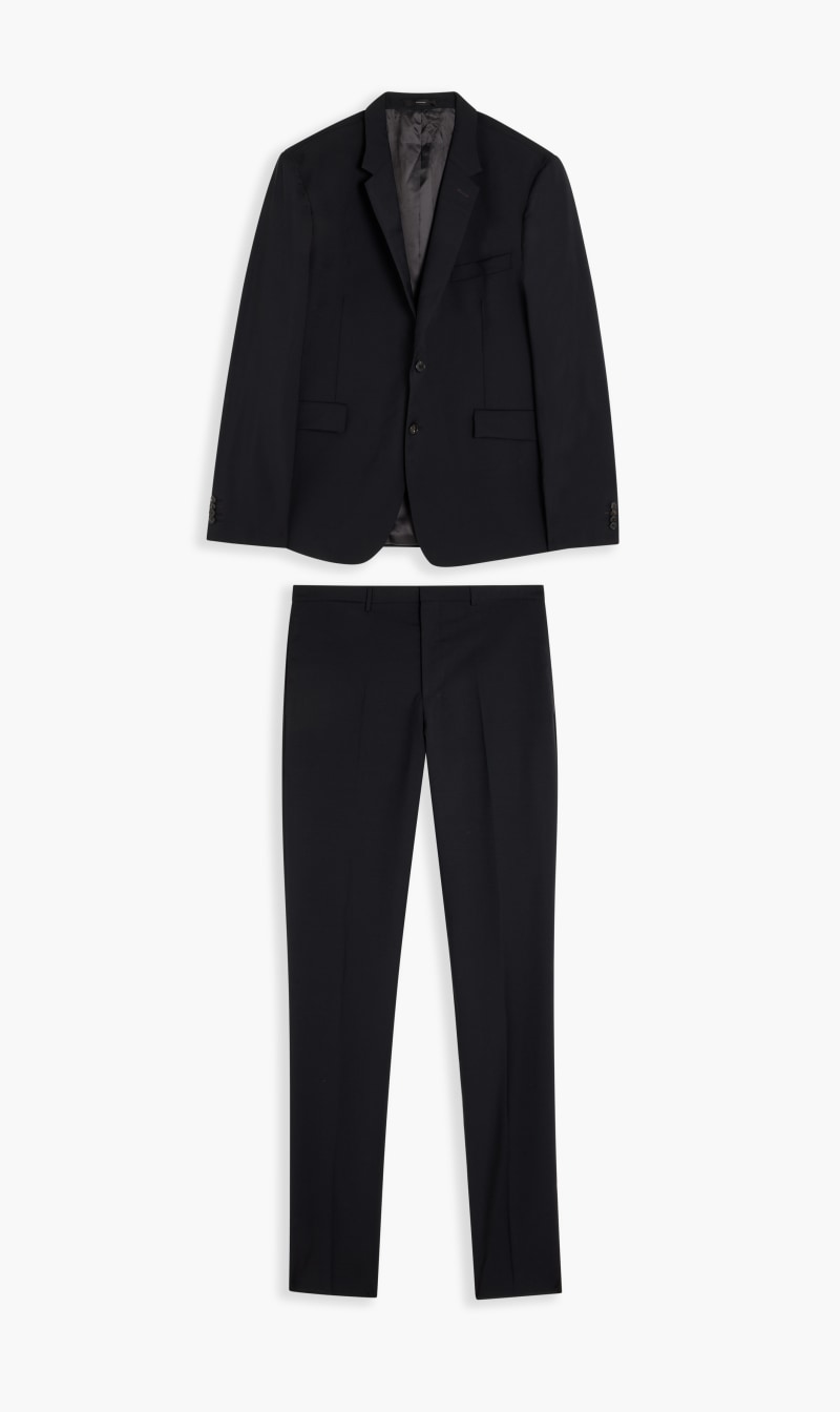 Gents Slim Fit 2btn Suit, Black