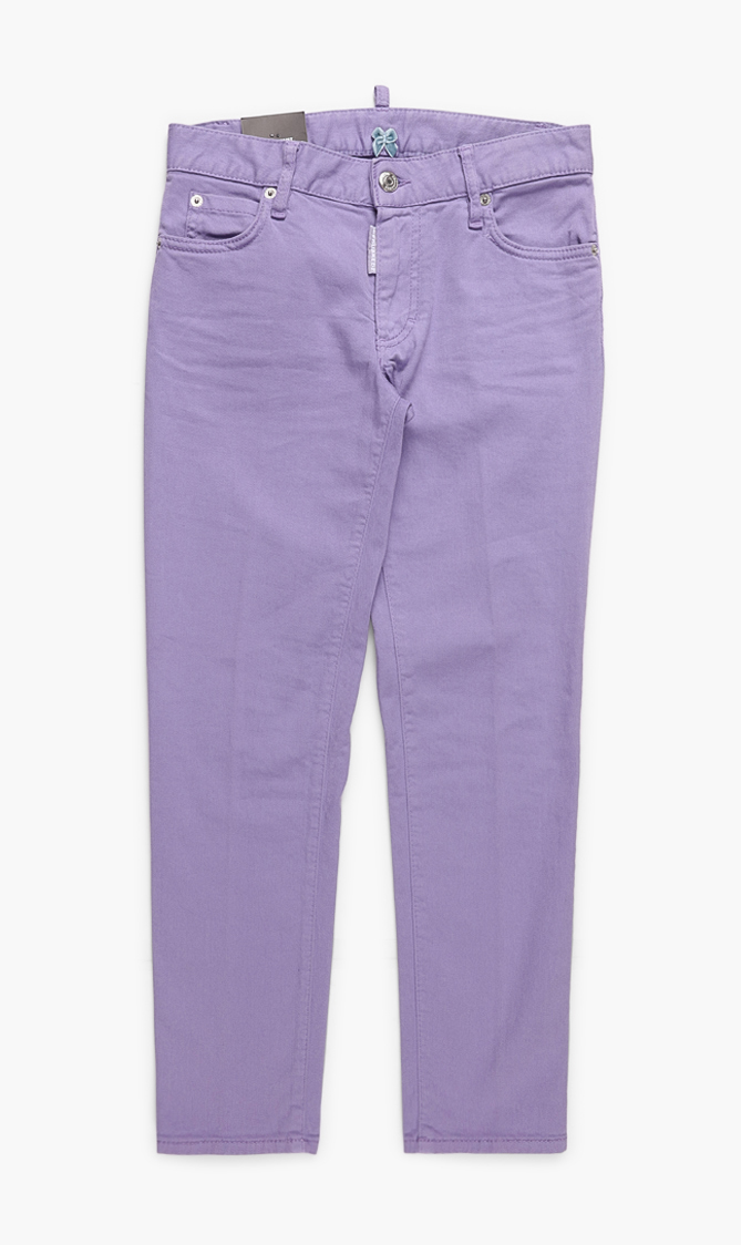 Dsquared2 Medium Waist Cropped Twiggy Jeans