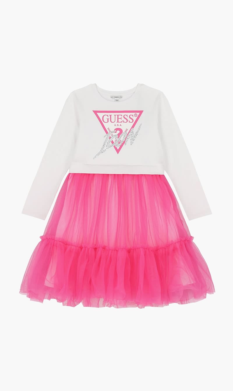 Guess White Mixed Fabric Ls Dress for Girls | The Deal Outlet
Guess White Mixed Fabric Ls Dress for Girls | The Deal Outlet