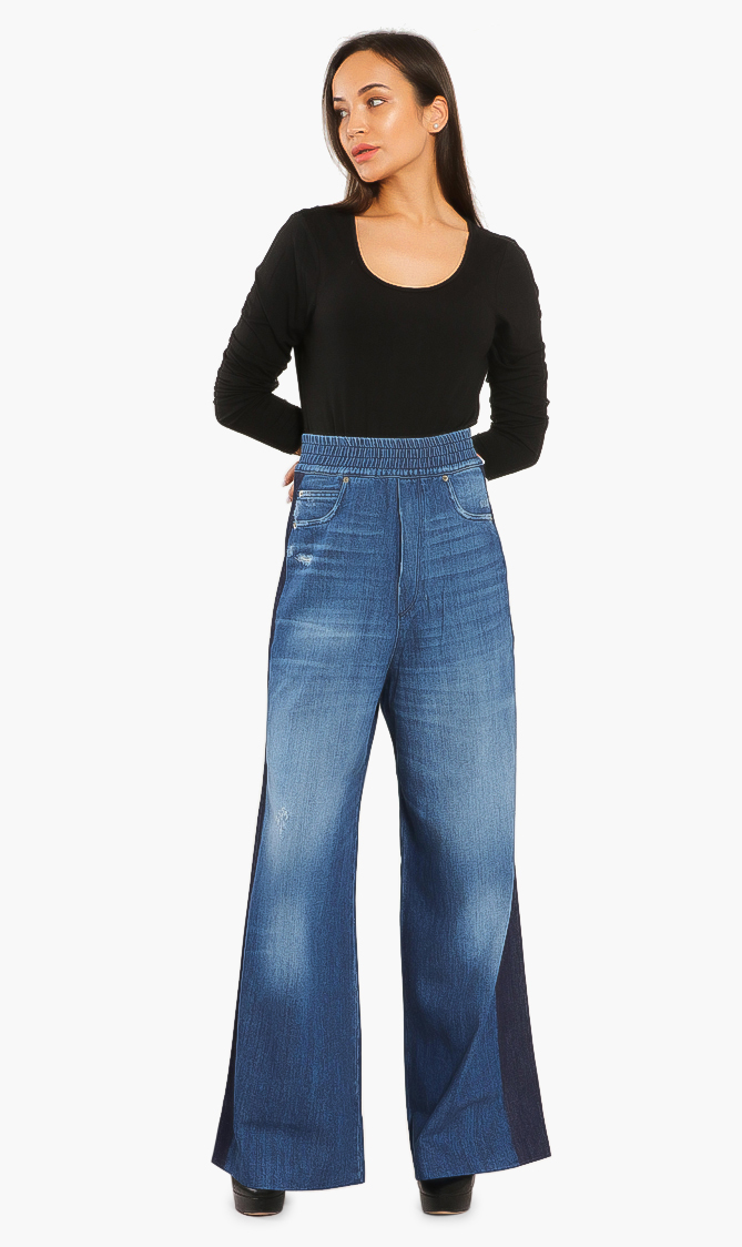 Sophie Wide Legs Washed Jeans