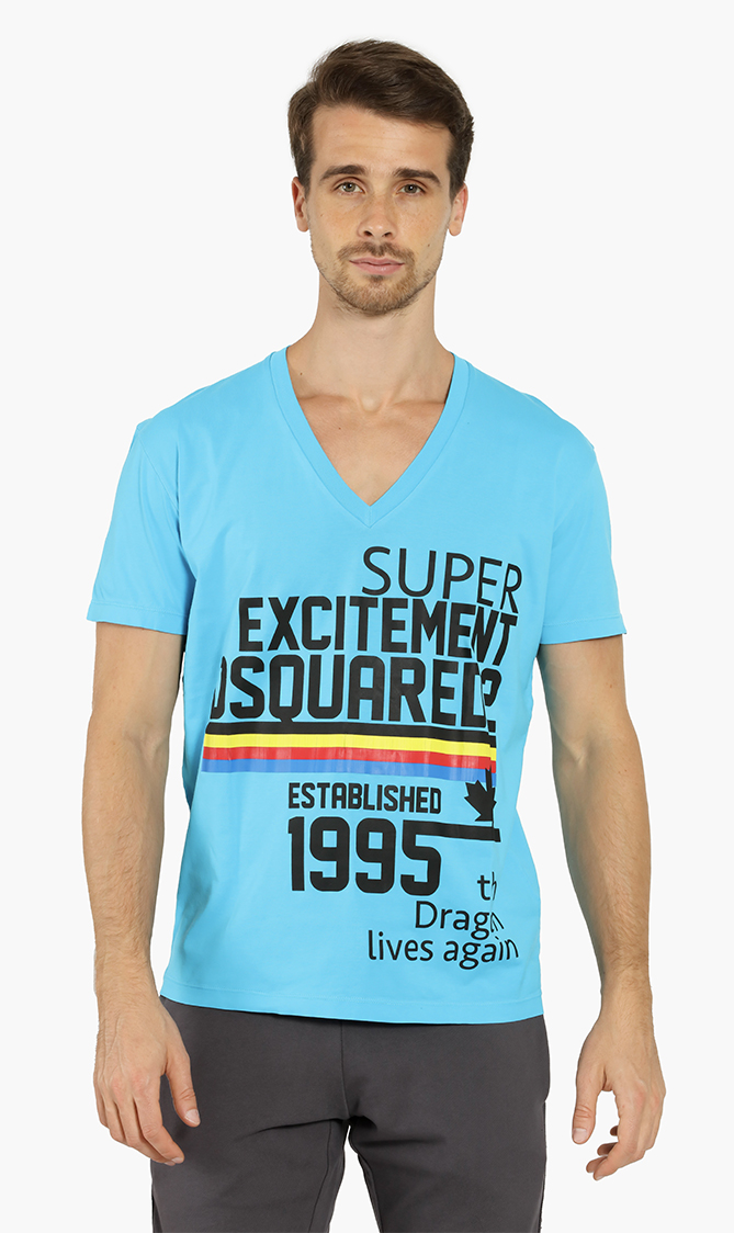 Dsquared2 Cotton V-neck T-shirt
