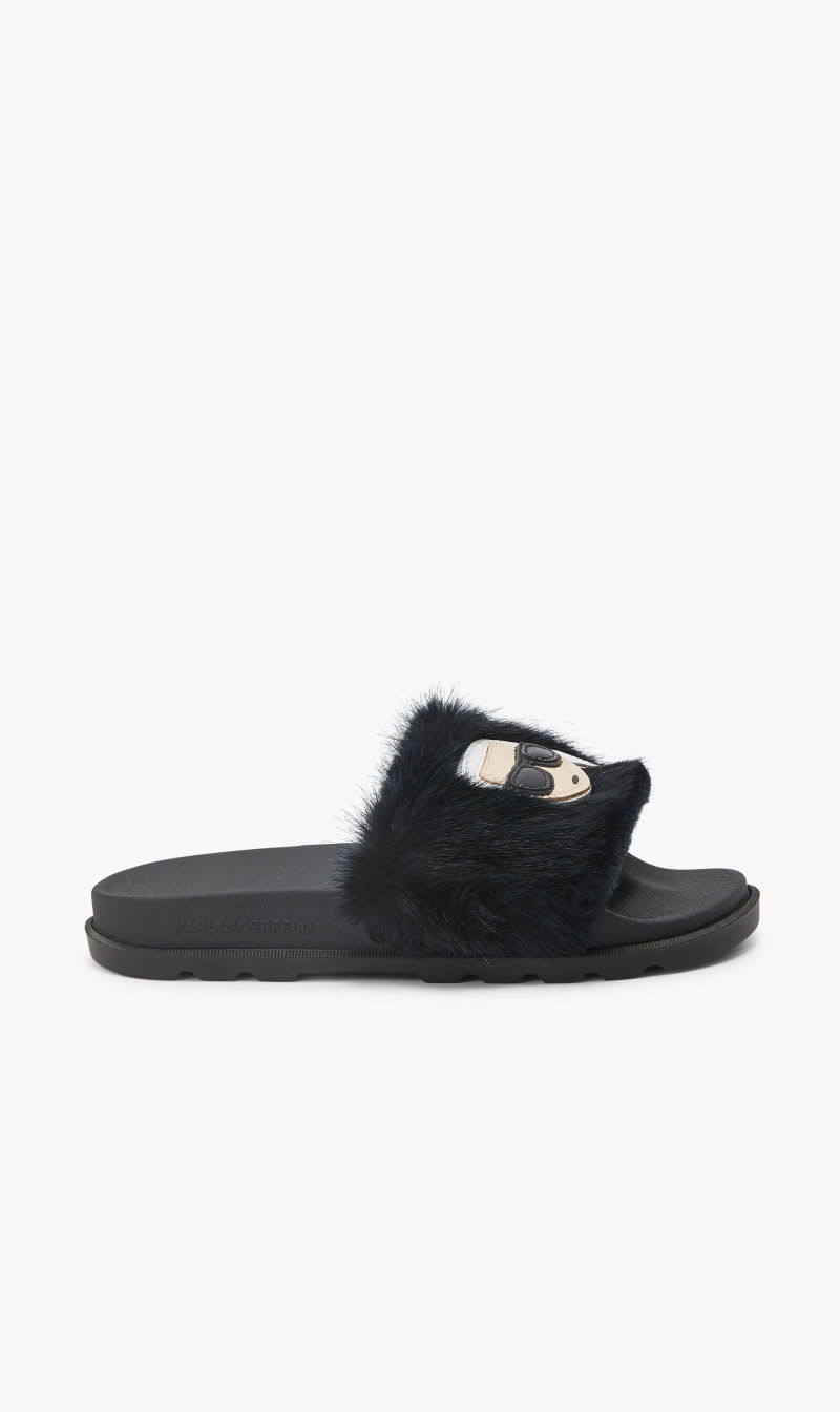 Karl Lagerfeld Black Kondo Tred Ikonic Fur Slide for Women | The Deal Outlet
Karl Lagerfeld Black Kondo Tred Ikonic Fur Slide for Women | The Deal Outlet
