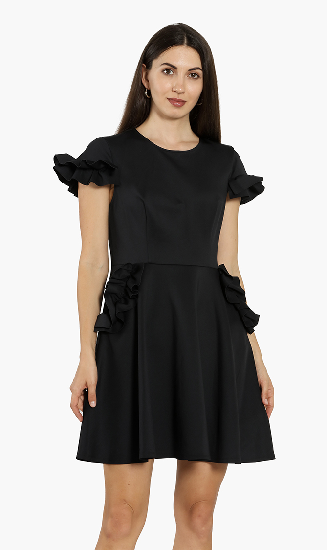Ted Baker Luuciee Ruffle Detail Skater Dress