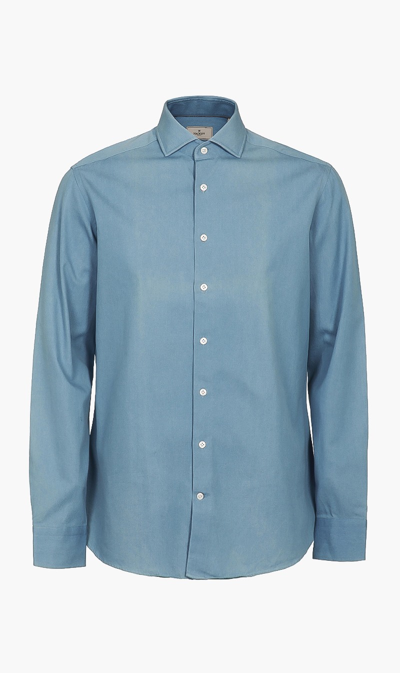 Mayfair Light Chambray Slim Fit Shirt, Blue