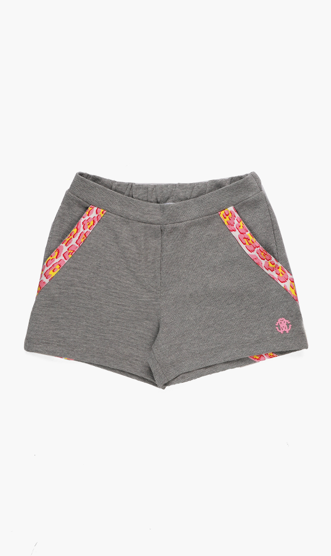 Printed Trim Jersey Shorts