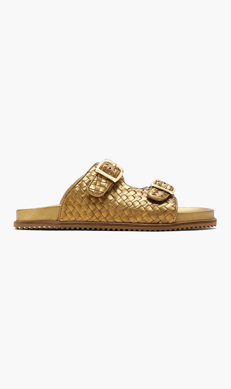 Dragon Diffusion Gold Double Buckle Sandals for Women
Dragon Diffusion Gold Double Buckle Sandals for Women