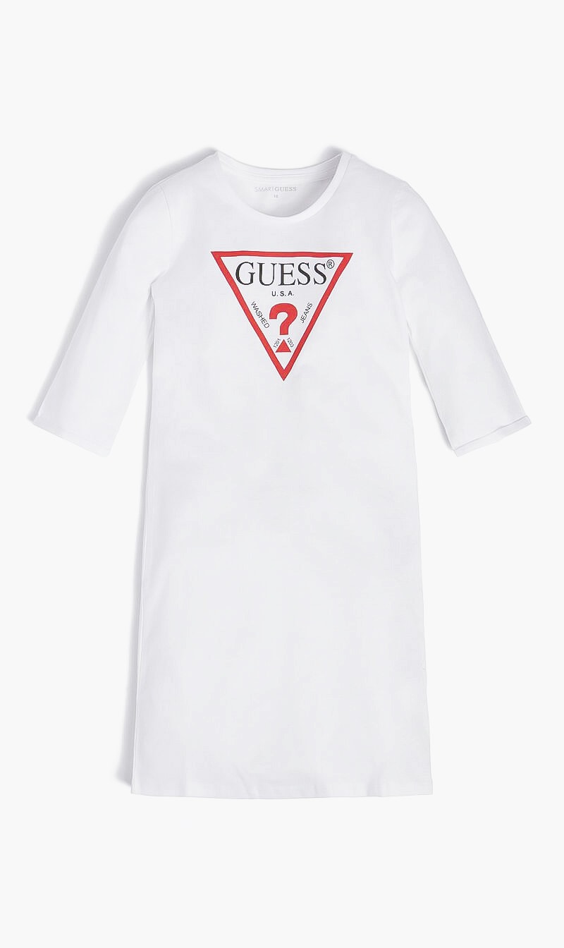 Guess White Kaud Dress Core for Girls | The Deal Outlet