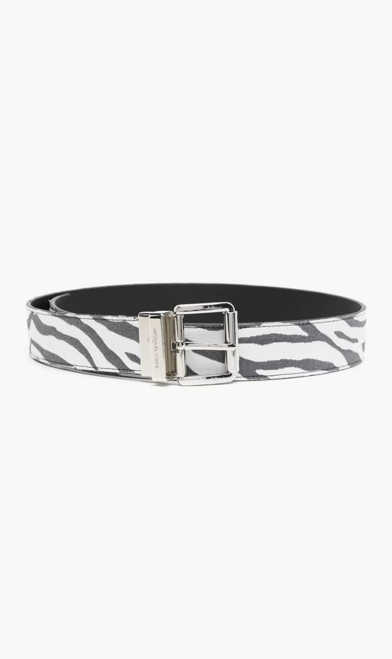 Michael Kors White Zebra Jacquard Reversible Belt for Women | The Deal Outlet
Michael Kors White Zebra Jacquard Reversible Belt for Women | The Deal Outlet