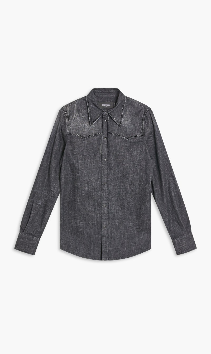 Charred Plain Shirt, Black