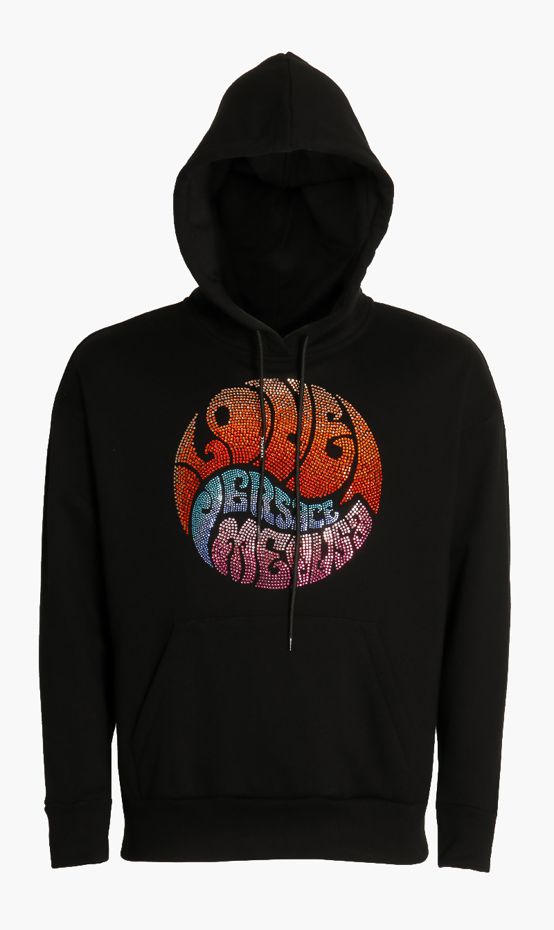 Crystal Logo Sweatshirt, Black