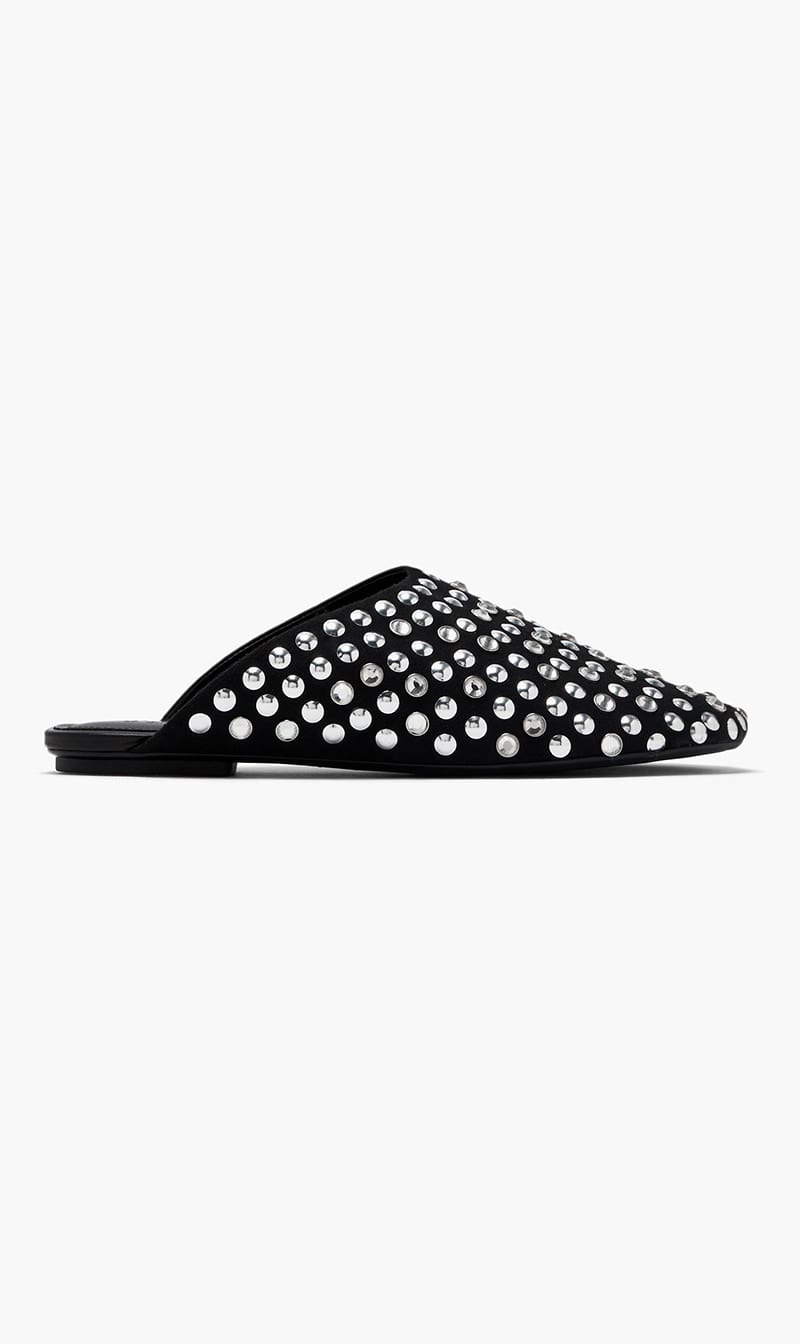 Schutz Black Studded Mules for Women | The Deal Outlet
Schutz Black Studded Mules for Women | The Deal Outlet