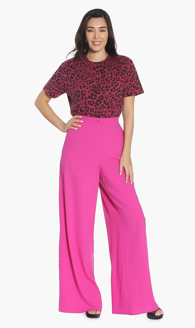 Raccolta Straight Cut Pants, Pink