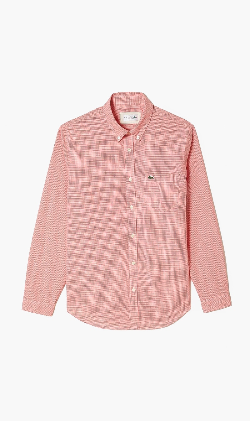 Full Sleeve Chequered Shirt, Red