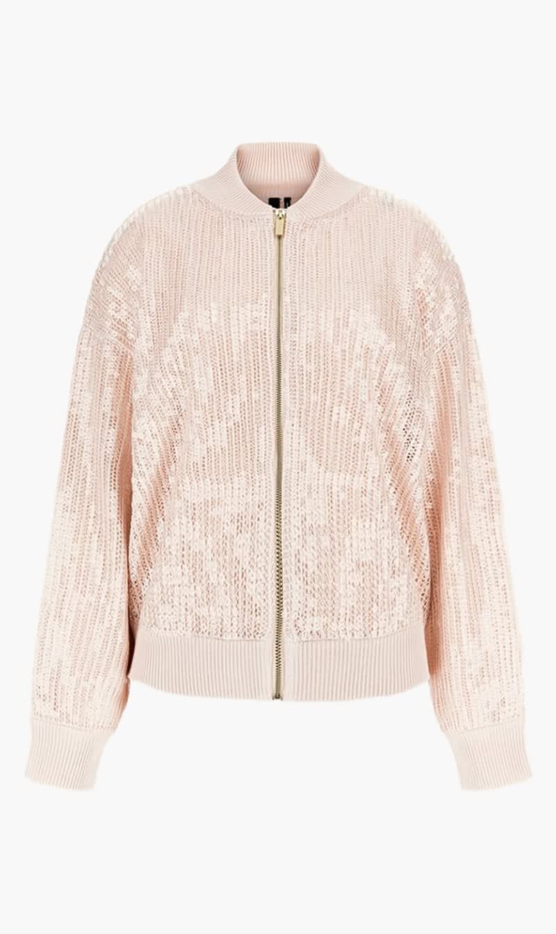 Guess Beige Claudia Sequins Sweater Bomber for Women | The Deal Outlet
Guess Beige Claudia Sequins Sweater Bomber for Women | The Deal Outlet
