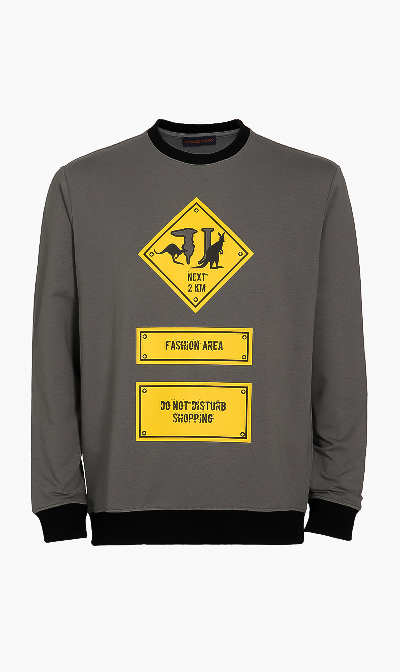 Slim Fit Cotton Sweatshirt