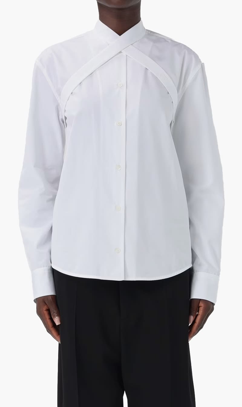 Off-white White Poplin Cross Collar Shirt White White for Women | The Deal Outlet
Off-white White Poplin Cross Collar Shirt White White for Women | The Deal Outlet