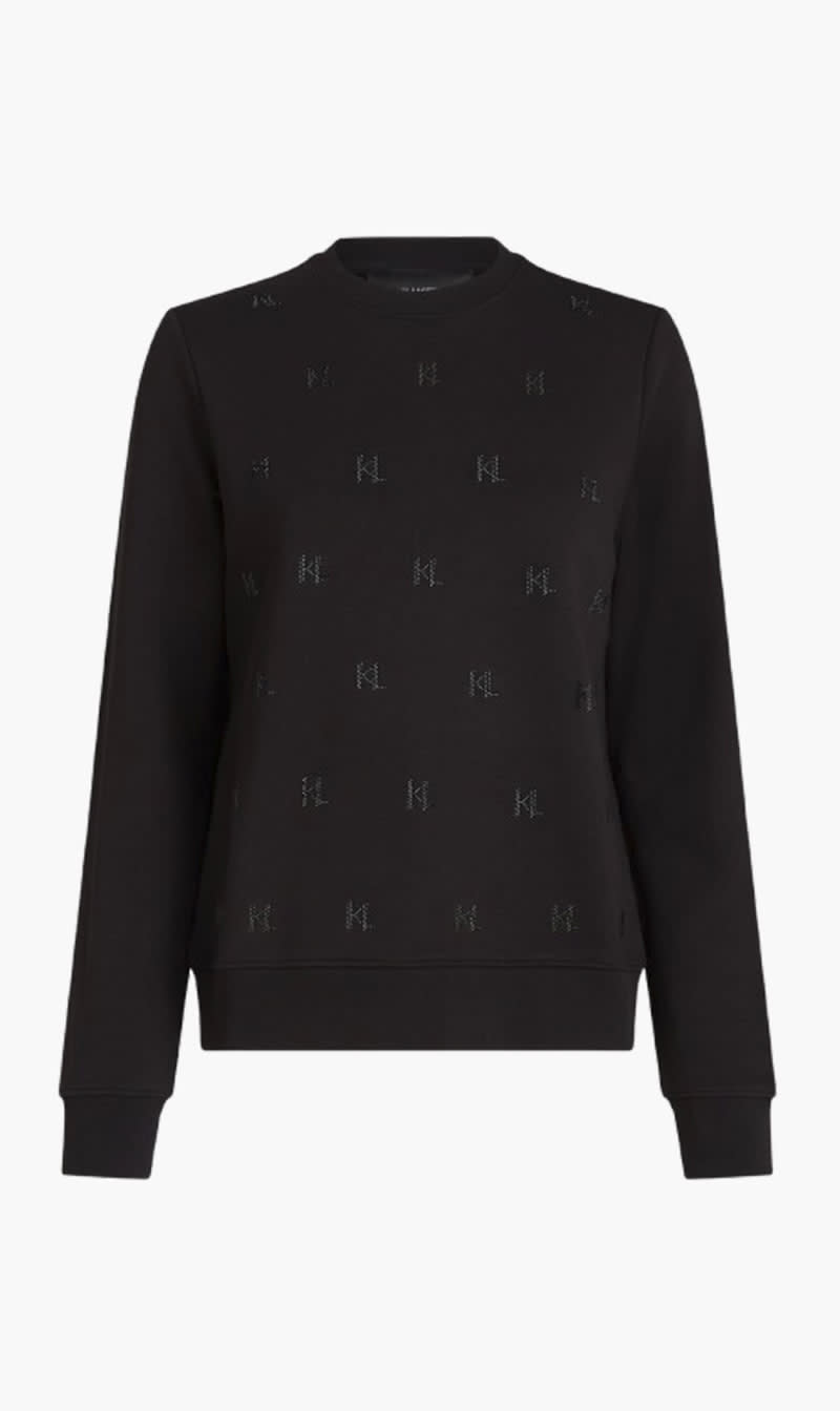 Karl Lagerfeld Black Monogram Rhinestone Sweatshirt for Women | The Deal Outlet
Karl Lagerfeld Black Monogram Rhinestone Sweatshirt for Women | The Deal Outlet