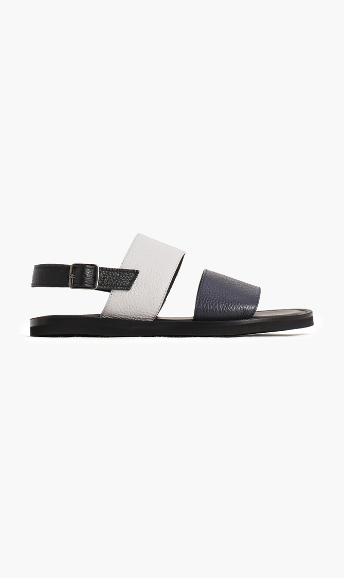 Cerruti Colourblock Leather Sandals