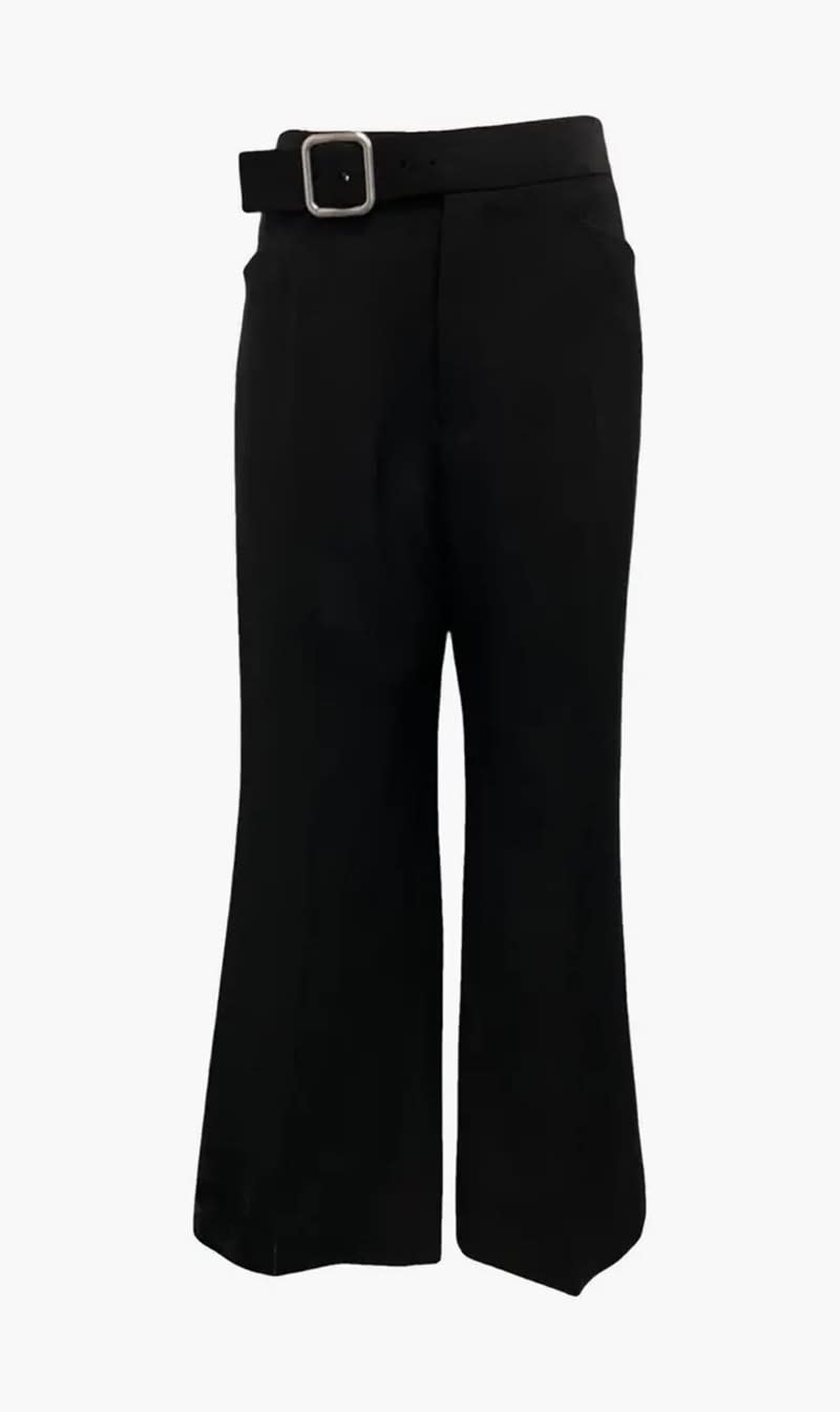 Jil Sander Black Buckle Detail Flared Pleat Front Trousers for Women | The Deal Outlet
Jil Sander Black Buckle Detail Flared Pleat Front Trousers for Women | The Deal Outlet