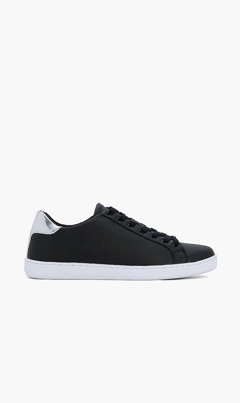 Guess Black Lace Up Sneakers for Women | The Deal Outlet