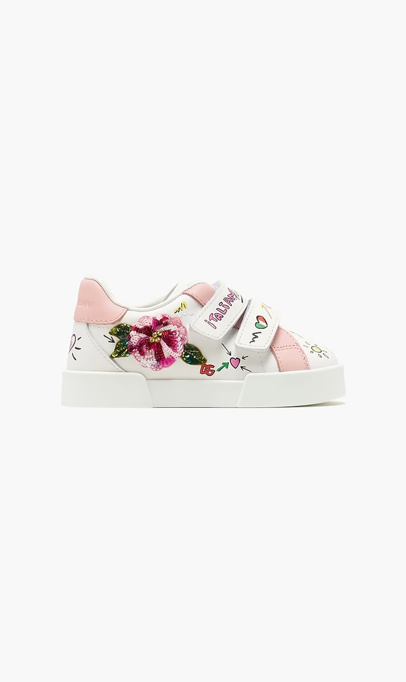 Dolce & Gabbana White Portofino Sneakers for Girls | The Deal Outlet 
Dolce & Gabbana White Portofino Sneakers for Girls | The Deal Outlet