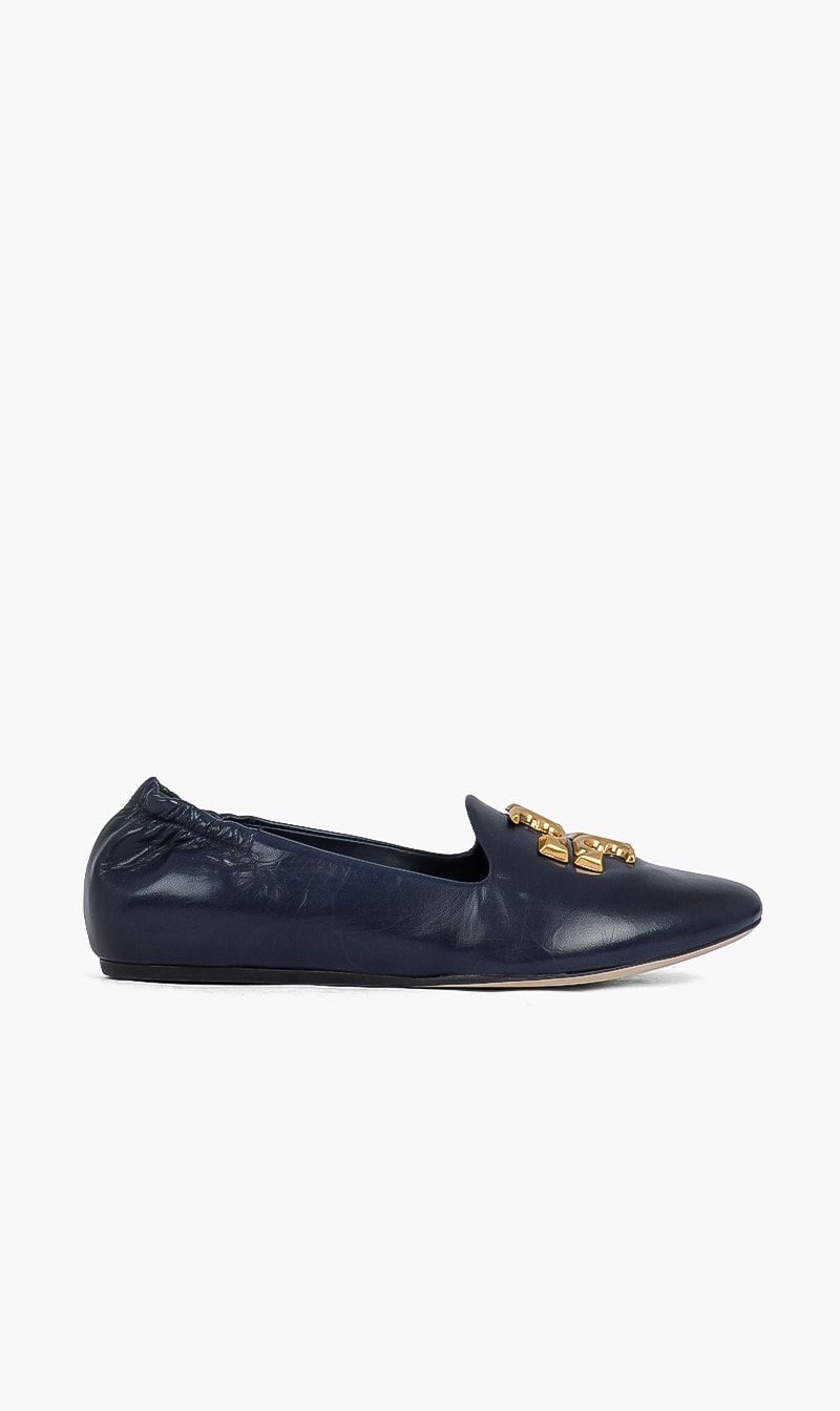 Tory Burch Blue Eleanor Flats for Women | The Deal Outlet