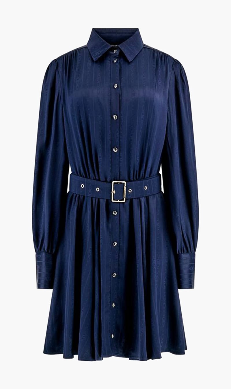Guess Blue Marciano Fit And Flare Mini Dress for Women
Guess Blue Marciano Fit And Flare Mini Dress for Women