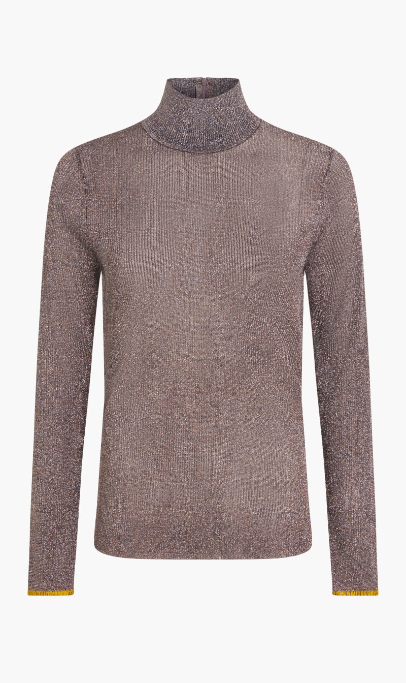 Tory Burch Multi-color Metallic Knitted Turtleneck for Women | The Deal Outlet
Tory Burch Multi-color Metallic Knitted Turtleneck for Women | The Deal Outlet