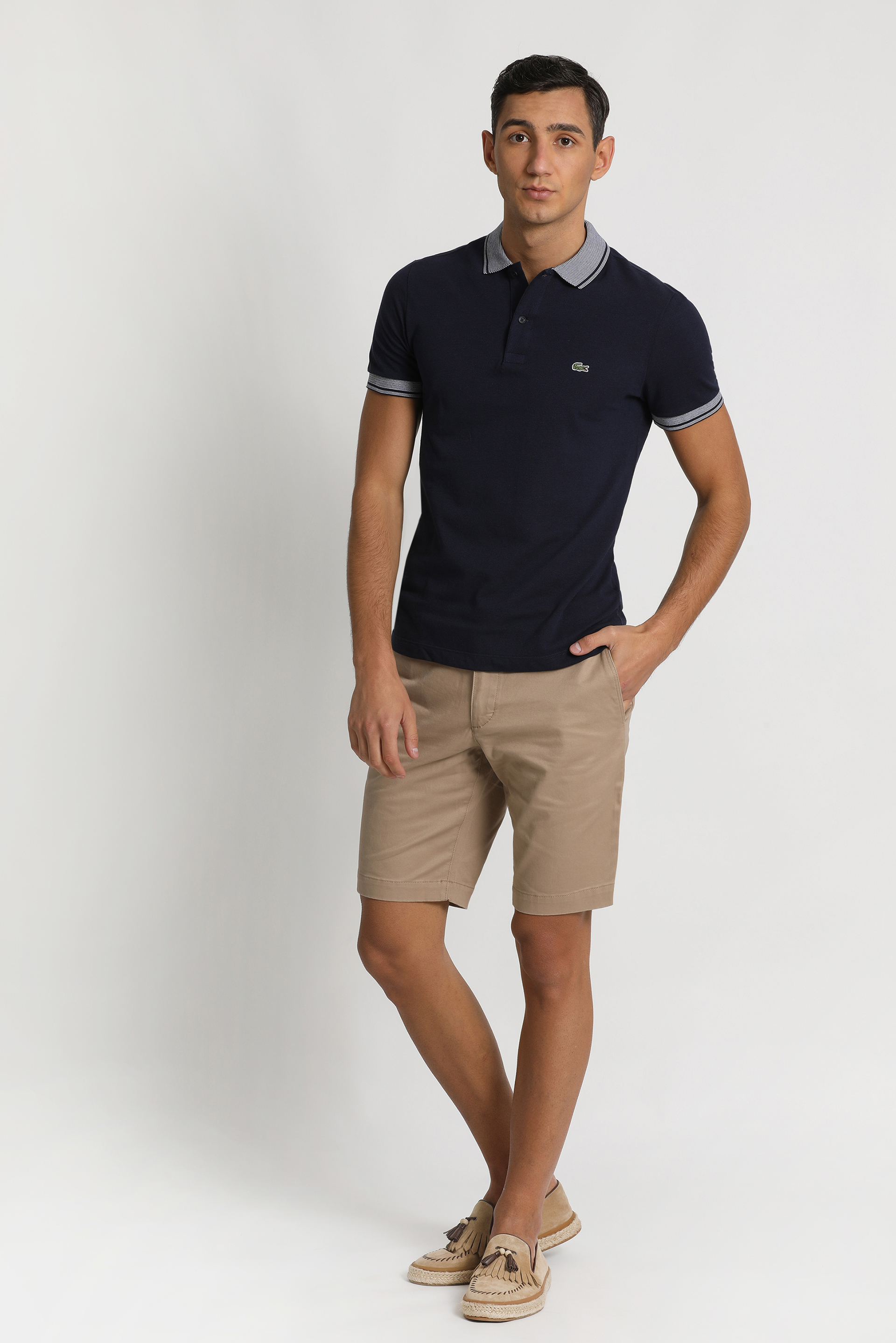 Lacoste Contrast Chevron Tipped Regular Fit Polo