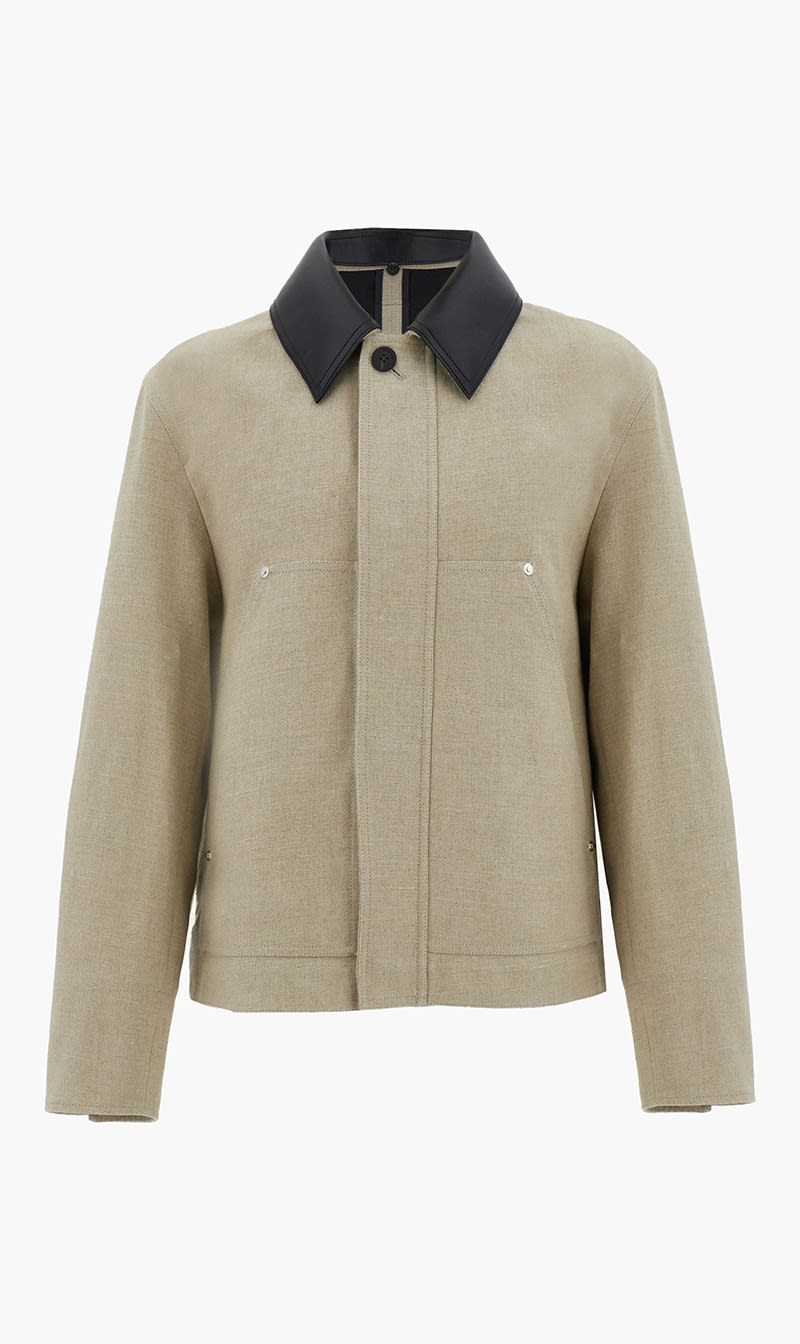 Salvatore Ferragamo Beige Pea Coat With Leather Collar Jacket for Men | The Deal Outlet
Salvatore Ferragamo Beige Pea Coat With Leather Collar Jacket for Men | The Deal Outlet