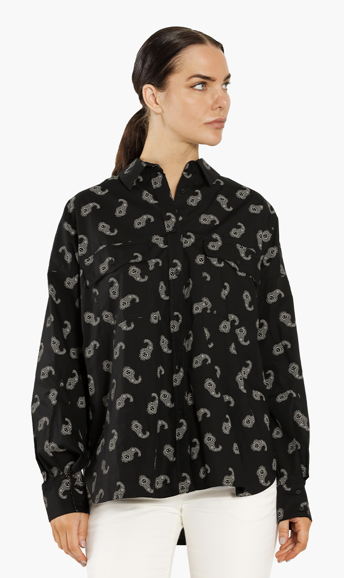 Tamara Paisley Print Spi Shirt