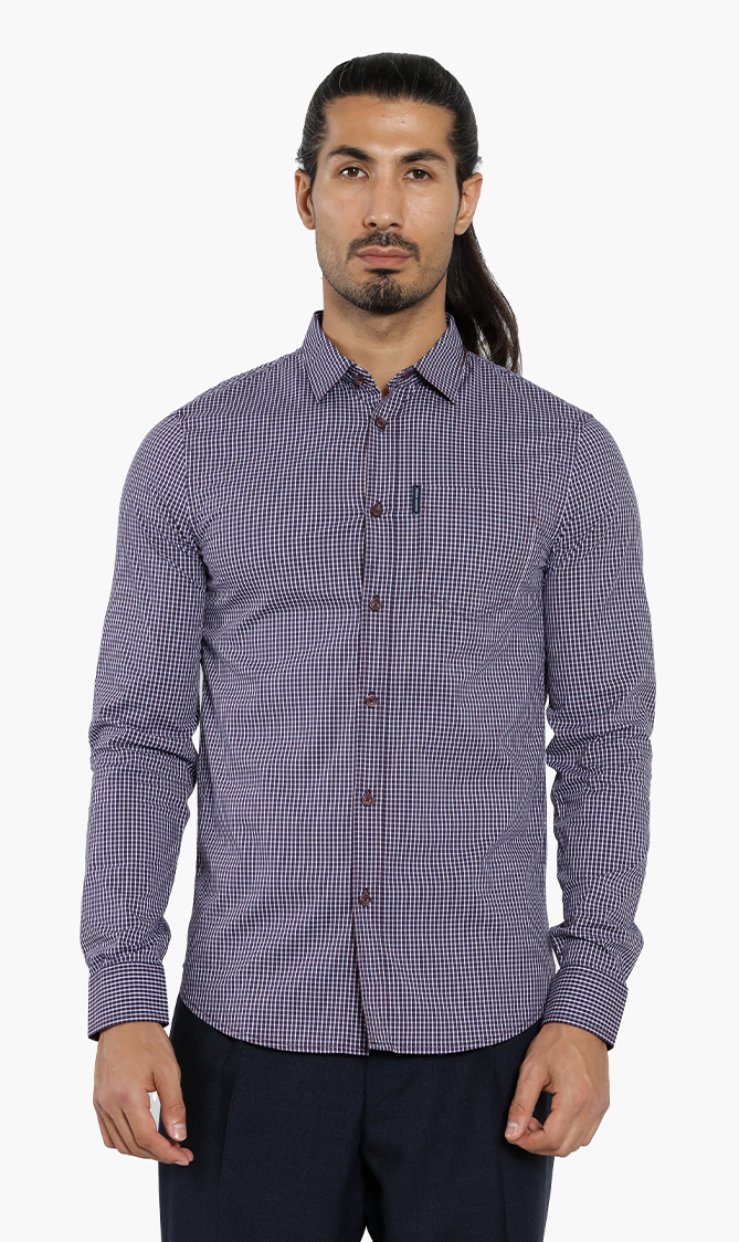 Emporio Armani Checked Slim Fit Shirt
