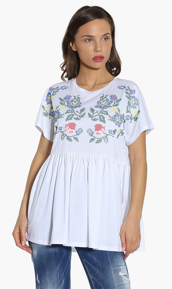 Weekend Maxmara Alice Embroidered Blouse