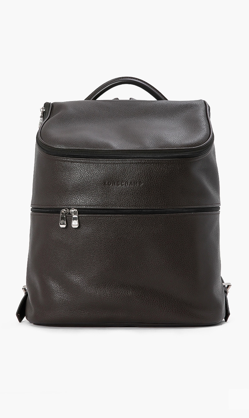 Longchamp Zipper Leather Backpack