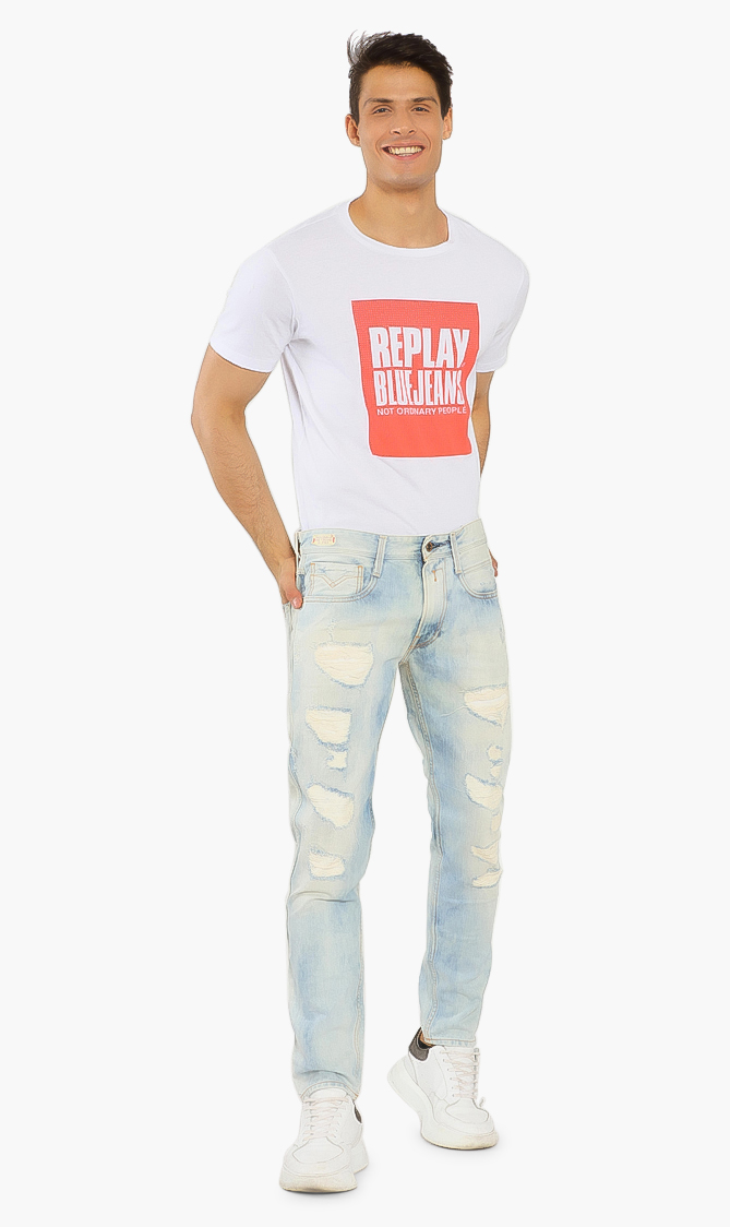 Replay Anbass Flat Finish Slim Jeans
