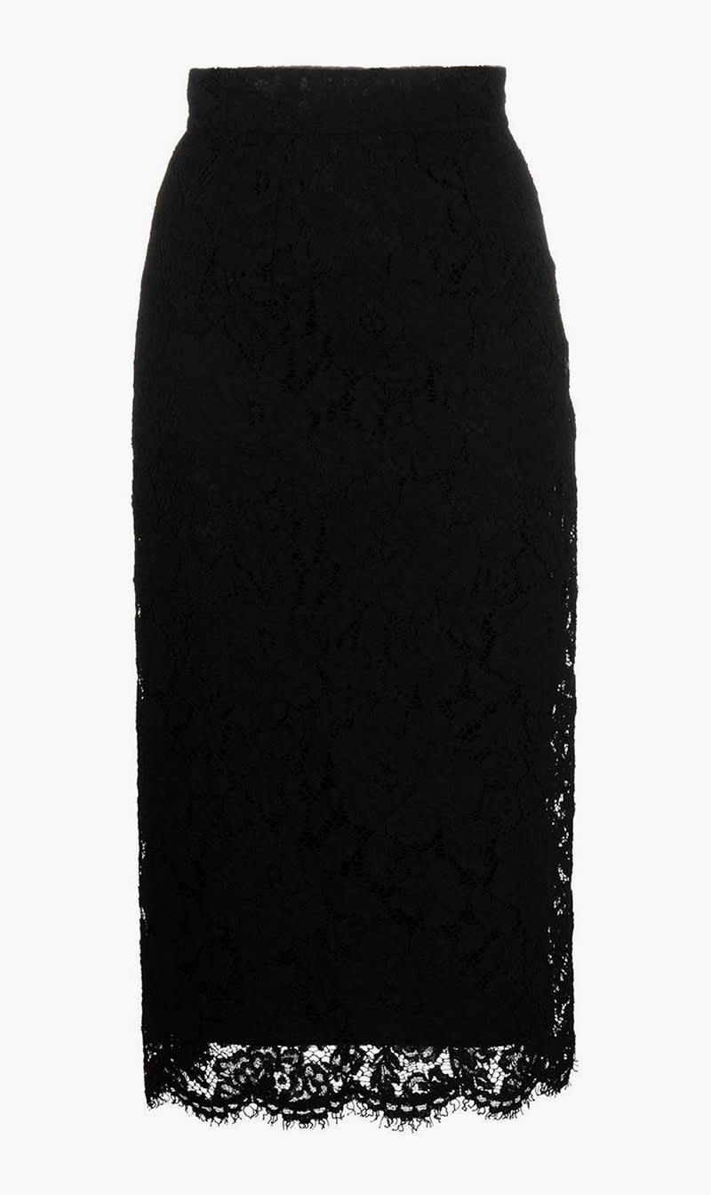Dolce & Gabbana Black High Waisted Lace Detail Skirt for Women | The Deal Outlet
Dolce & Gabbana Black High Waisted Lace Detail Skirt for Women | The Deal Outlet