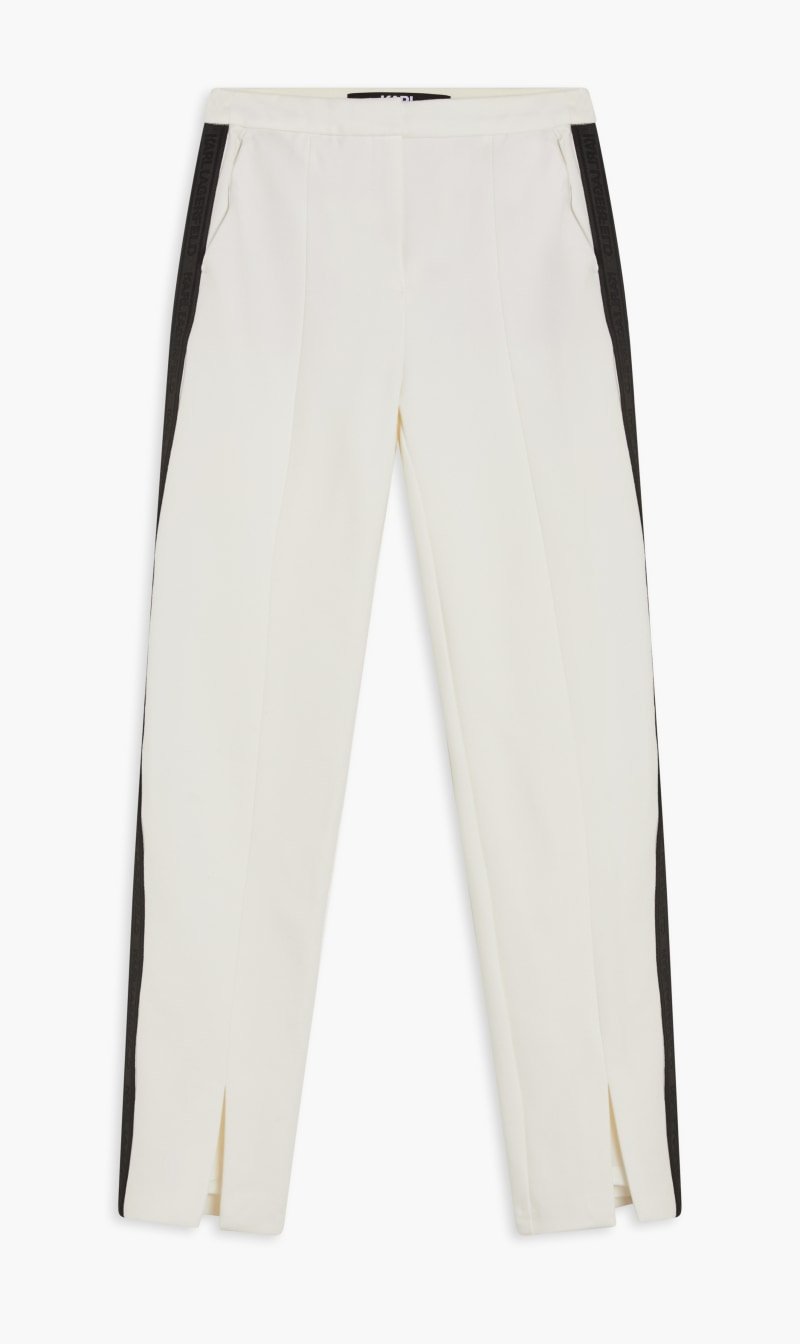 Karl Lagerfeld White Punto Pants for Women | The Deal Outlet