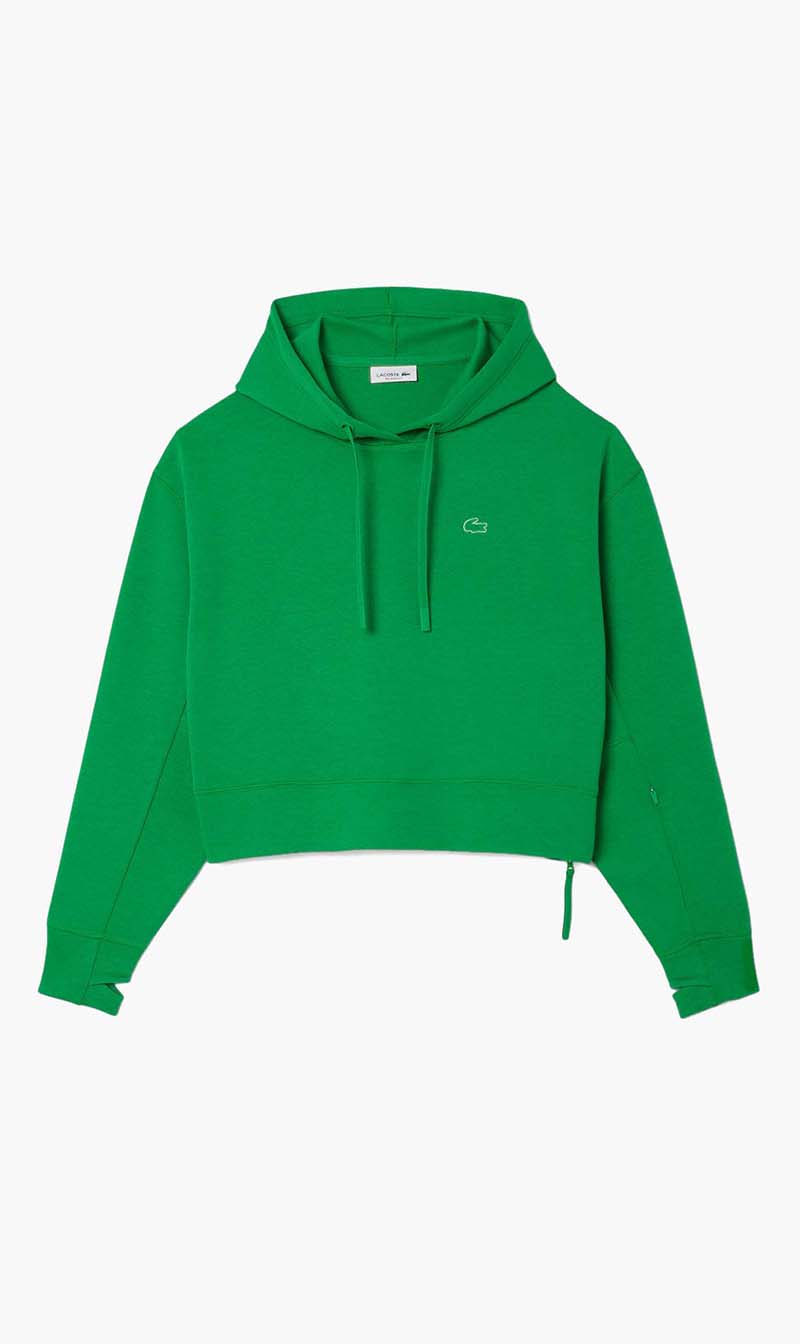 Lacoste Green Short Cut Cotton Hoodie for Women
Lacoste Green Short Cut Cotton Hoodie for Women
