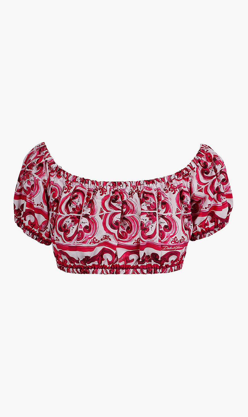 Dolce & Gabbana Pink Majolica Print Poplin Crop Top for Women | The Deal Outlet
Dolce & Gabbana Pink Majolica Print Poplin Crop Top for Women | The Deal Outlet
