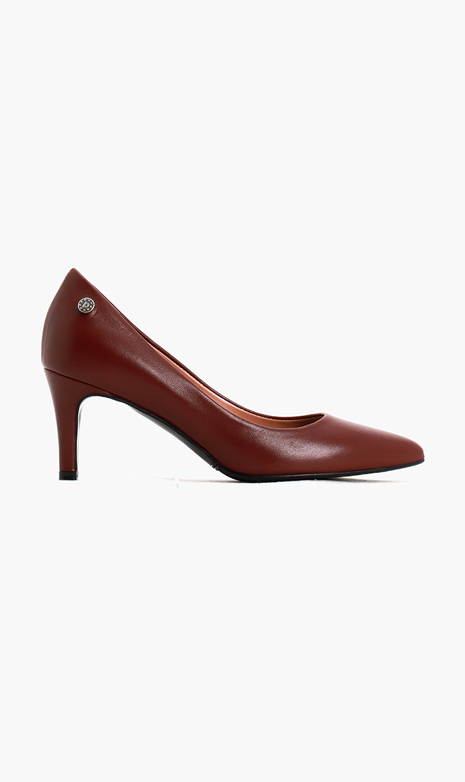 Pollini Leather Pointy Toe Pumps