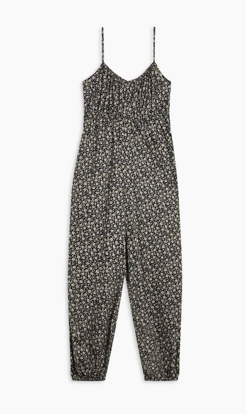 Tory Burch Black Printed Jumpsuit for Women | The Deal Outlet